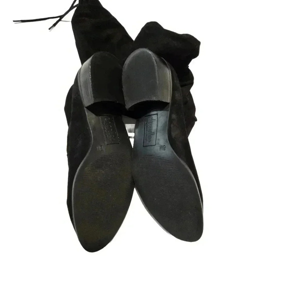 Charles David Black Velvet Knee-High Boots - Picture 8 of 12